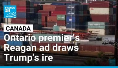 Ontario premier’s Reagan ad rekindles tensions with Trump • FRANCE 24 English
