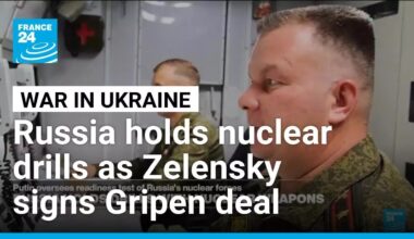 Russia holds nuclear drills, Ukraine seeks Swedish fighter jets • FRANCE 24 English