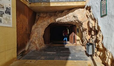 Denia, Spain. Tunnel built as shelter during the Civil War.