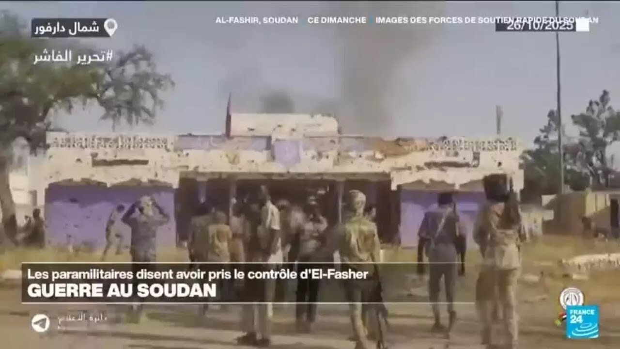 Guerre au Soudan : les paramilitaires affirment avoir pris le contrôle d'El-Facher • FRANCE 24