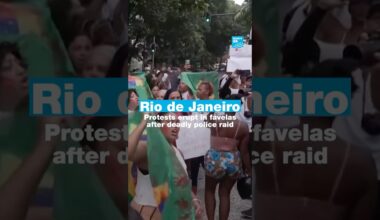 🇧🇷 Rio de Janeiro: Protests erupt in favelas after deadly police raid • FRANCE 24 English