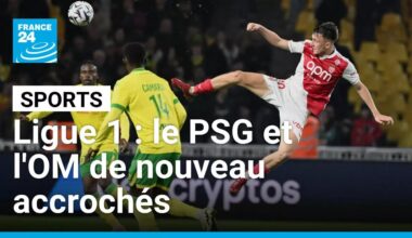 Le PSG et l'OM de nouveau accrochés en Ligue 1 • FRANCE 24