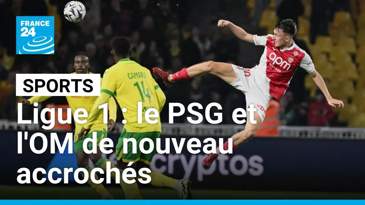 Le PSG et l'OM de nouveau accrochés en Ligue 1 • FRANCE 24