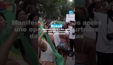 Brésil : manifestations à Rio après une opération meurtrière dans les favelas • FRANCE 24