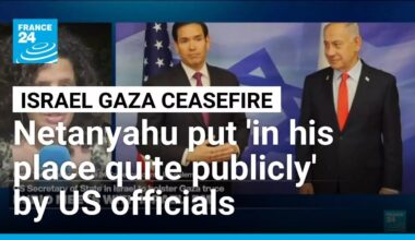 Israeli Prime Minister Netanyahu 'has been put in his place quite publicly by the American visitors'