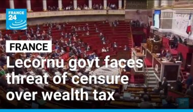 French government faces threat of censure amid wealth tax row • FRANCE 24 English