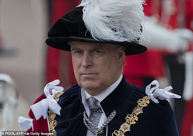 (FILES) Britain's Prince Andrew , Duke of York takes part the annual procession for members of the Order of the Garter at Windsor Castle in Berkshire, west of London on June 17, 2013. King Charles III will strip his younger brother Andrew of his royal titles and oust him from his long-term residence on the Windsor estate, the palace said on October 30, 2025, the latest fallout to hit the scandal-plagued royal over the Jeffrey Epstein affair. (Photo by WILL OLIVER / POOL / AFP) (Photo by WILL OLIVER/POOL/AFP via Getty Images)