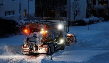 Ice buildup after snowplows couldn’t get through