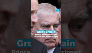 🇬🇧 Great Britain: Prince Andrew stripped of titles over Epstein case • FRANCE 24 English