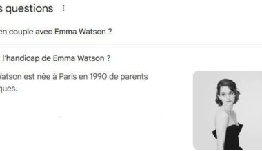 Quel est l'handicap de Emma Watson ?
