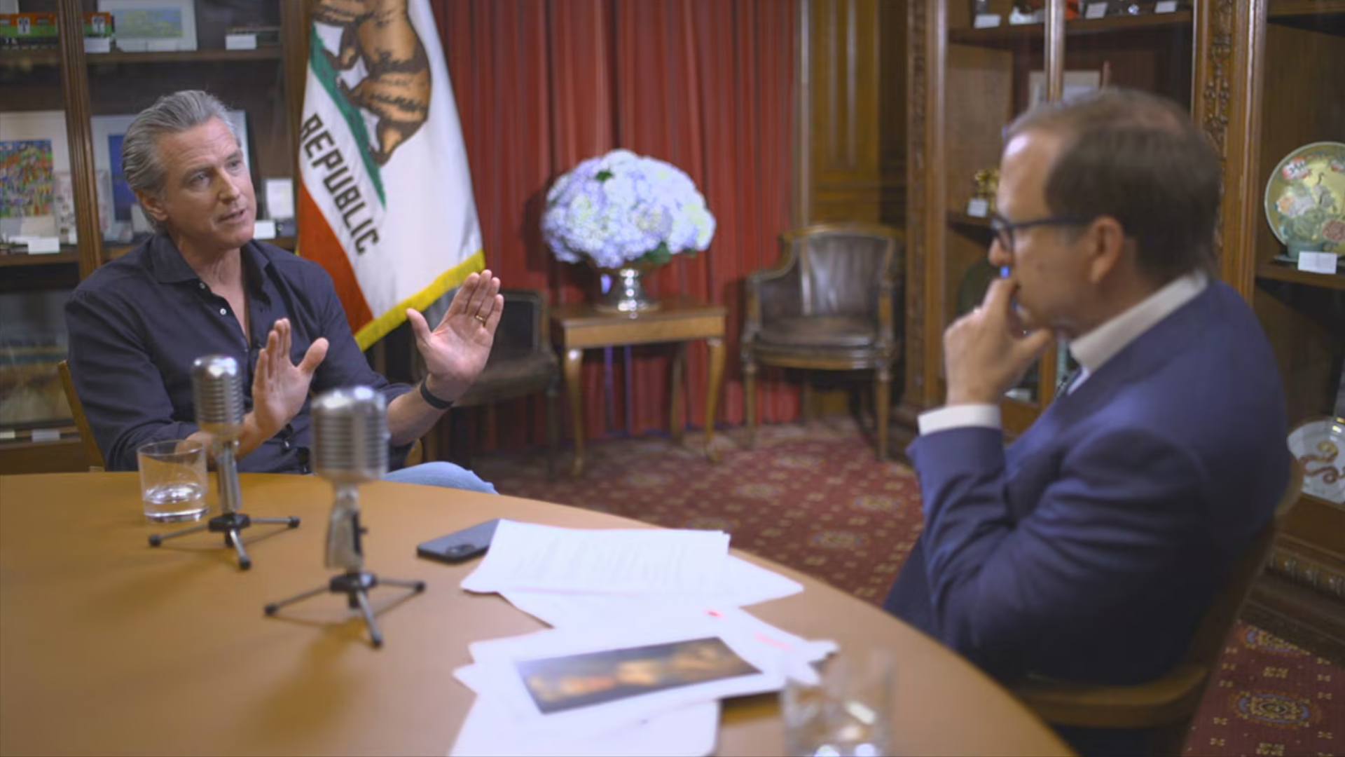 California Gov. Gavin Newsom speaks with Jonathan Karl of ABC News.