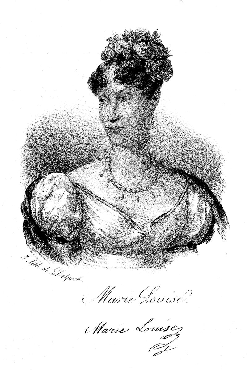 Marie Louise, Empress of the French (1791-1847) became the second wife of Napoleon I in 1810. 
