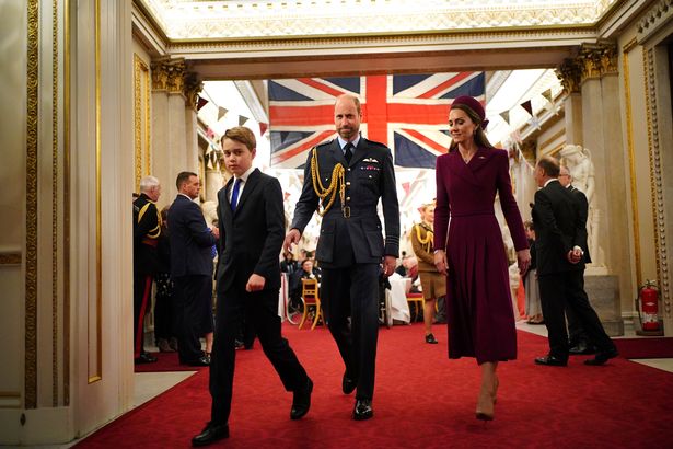 Prince William and Princess Kate with their eldest son, Prince George