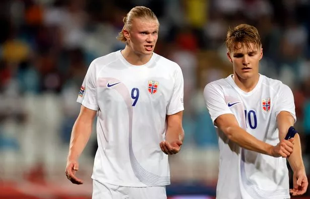 Erling Haaland and Martin Odegaard