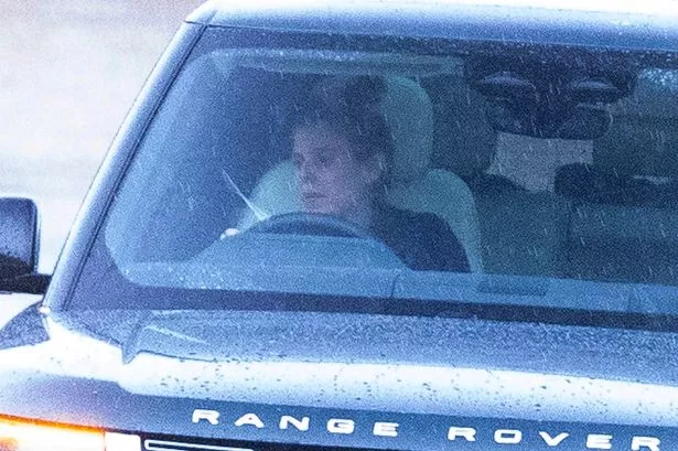 Princess Beatrice leaving Royal Lodge
