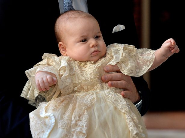Prince George at three months old