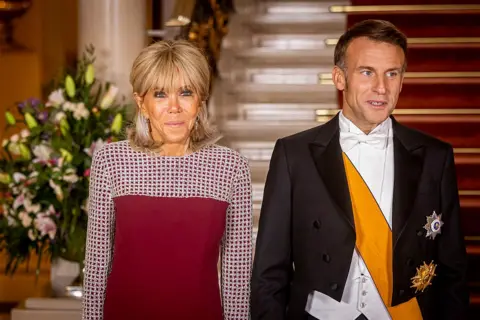 Getty Images  Brigitte Macron and Emmanuel Macron attending a gala