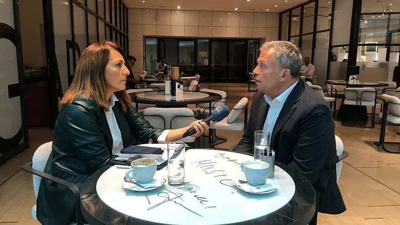 Manfred Boudreaux-Dehmer, directeur général de l'information de l'OTAN, a pris la parole lors du Forum 2025 des directeurs des technologies de l'information sur le thème 