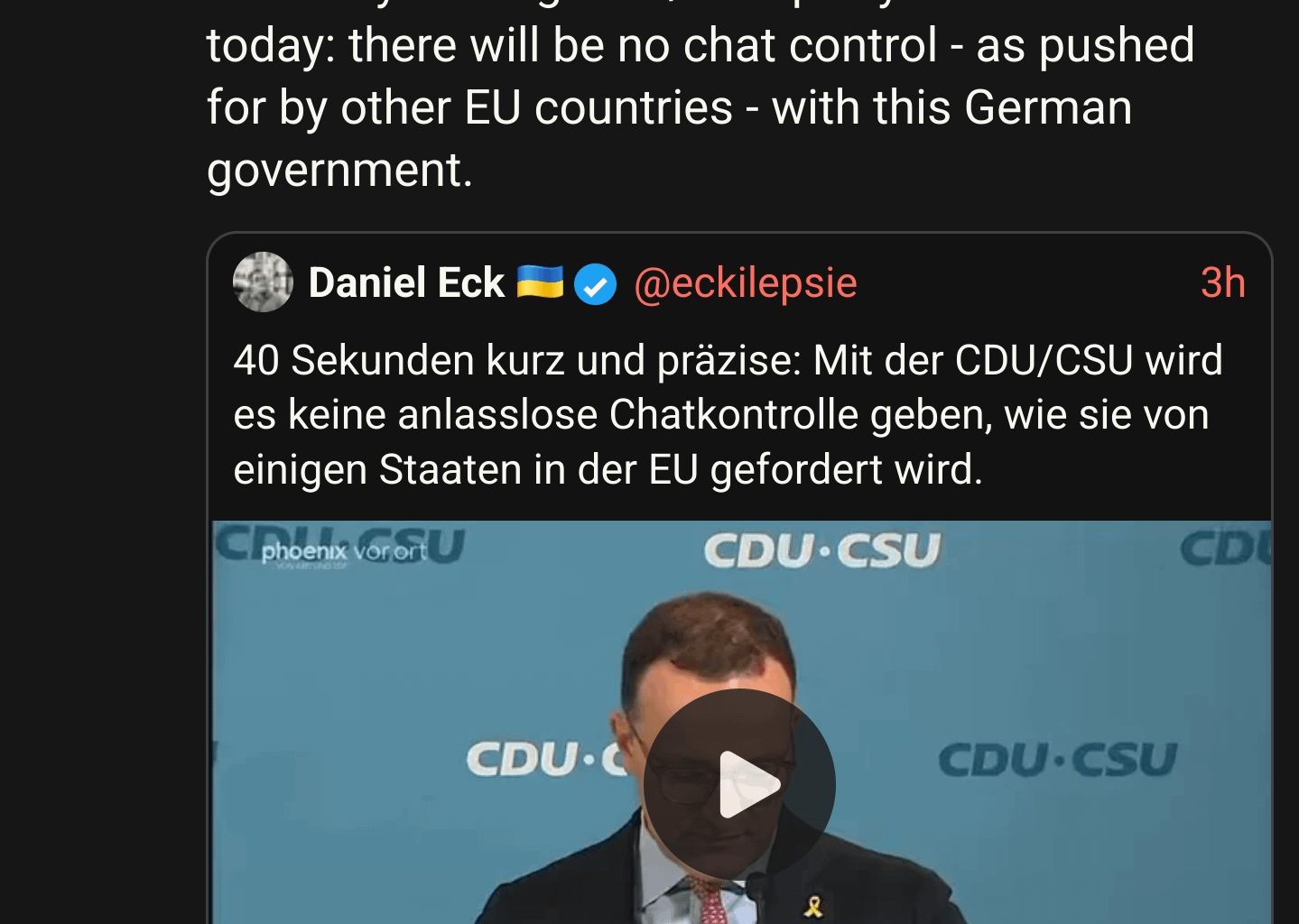 Sometimes our overlords do the right thing (Chatcontrol opposed by Germany)
