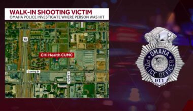 Person seeks treatment for gunshot wound at CHI Health CUMC