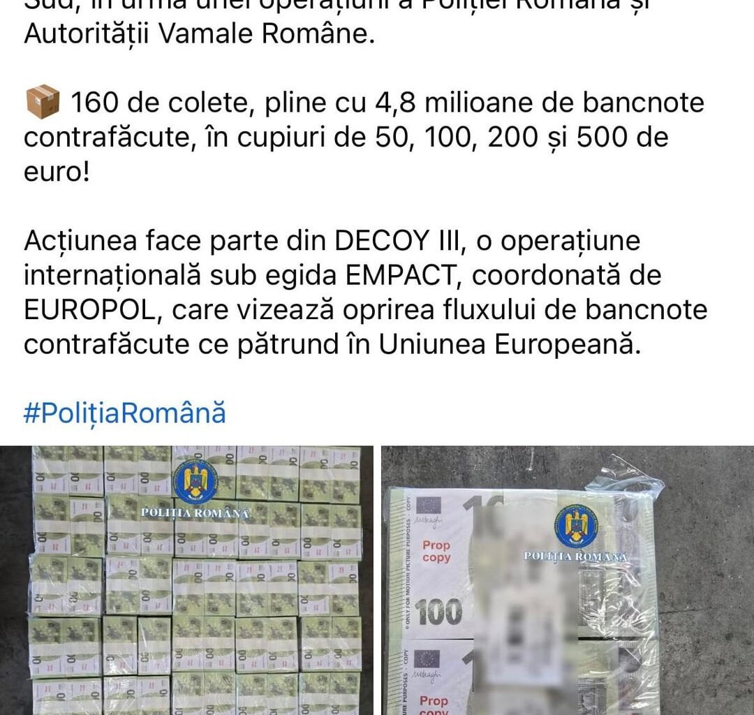 Captură de bancnote de recuzită