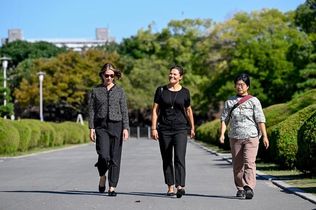 Crown Princess Victoria of Sweden trip to Japan day 1