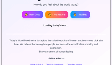 I built a website that tracks the world’s mood in real time 🌎🙂🙃