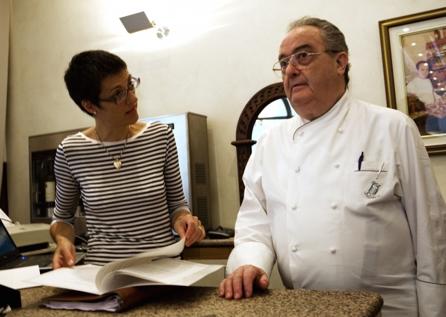 Con la figlia Stefania
