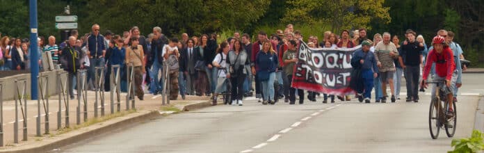 Manifestation du mouvement "Bloquons tout", à Belfort, le 10 septembre 2025.