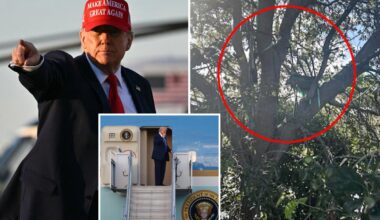 Secret Service investigating possible sniper's nest with sight line to Trump Air Force One arrival near Palm Beach airport