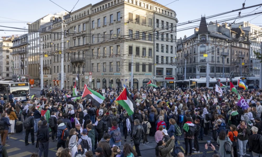Flottille pour Gaza: manifestation spontanée à Genève