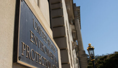 The  Environmental Protection Agency headquarters, where policy shifts in the Trump administration have created an uncertain fate for solar energy projects in Maryland and across the nation. (Sam Cohen/Capital News Service)