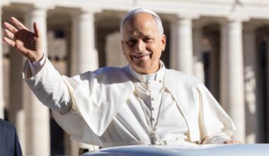 Pope Leo XIV during the weekly General Audience on Oct. 8, 2025 in St. Peter's Square.