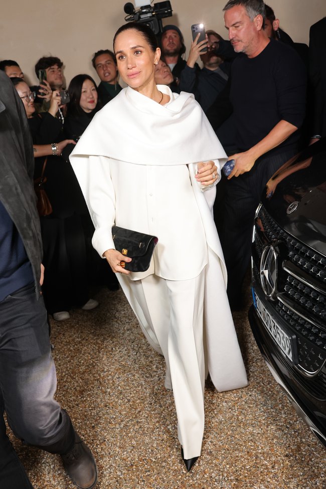 Meghan, Duchess of Sussex, 44, has made a surprise appearance at Paris Fashion Week in her first visit to Europe in two years.  