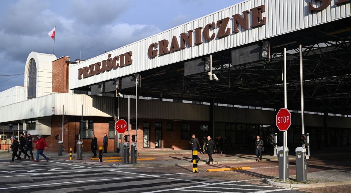 The Poland-Belarus border crossing in Sławatycze, 27 October 2025.