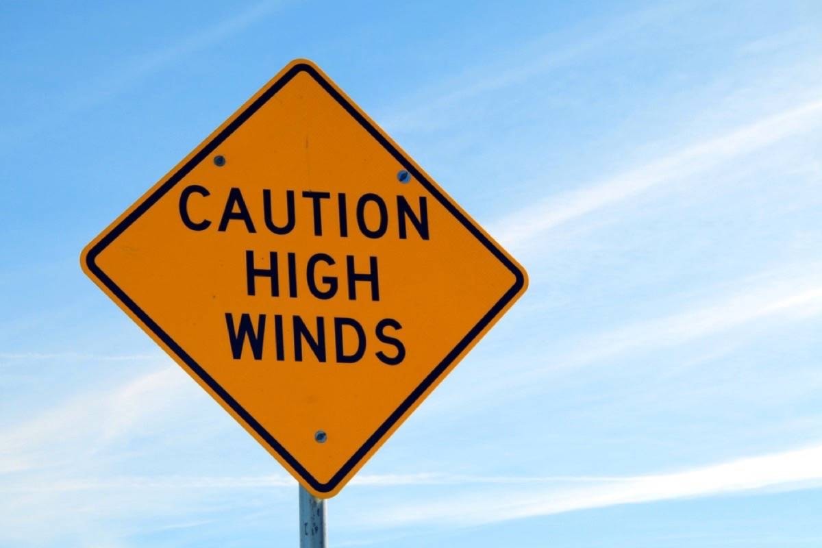 Environment Canada warns of high winds incoming for much of the Yukon