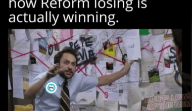 GBnews Trying to explain how Reform losing is actually winning.