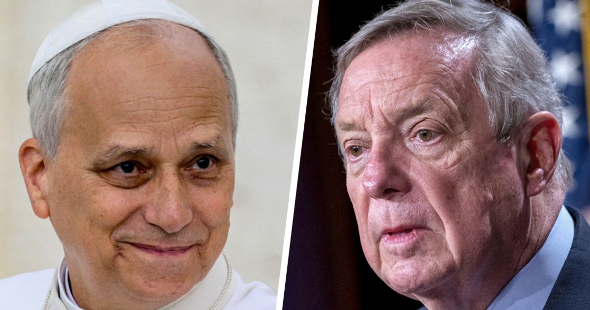 Pope Leo's reasonable response to Sen. Dick Durbin controversy upsets White House