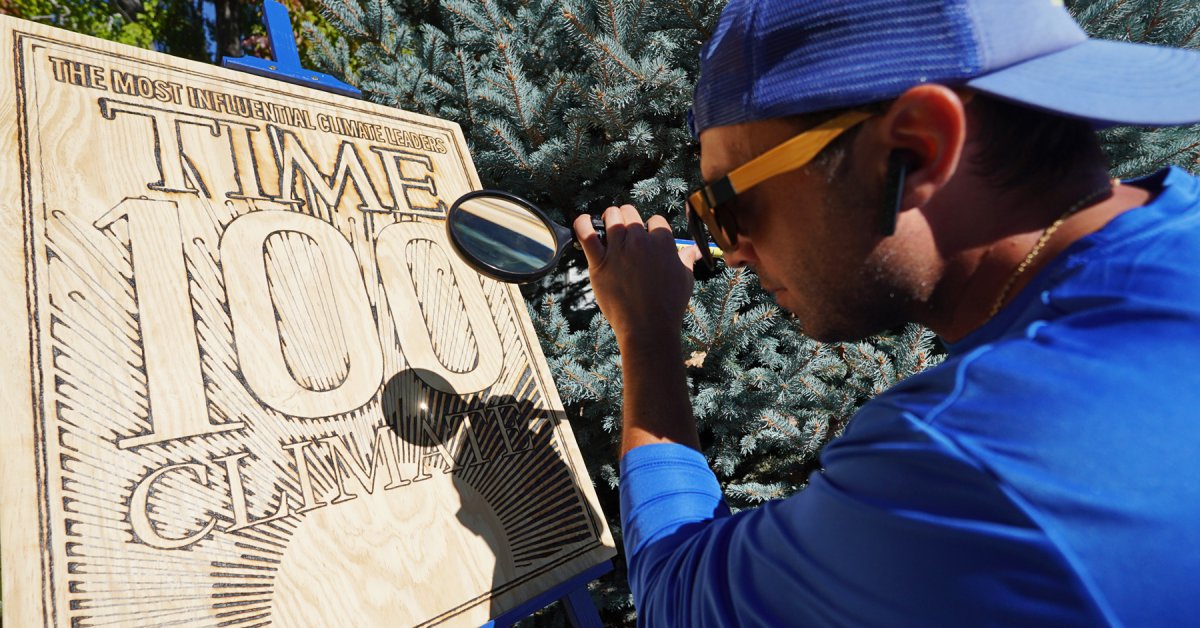 How the 2025 TIME100 Climate Cover Was Painted With the Sun