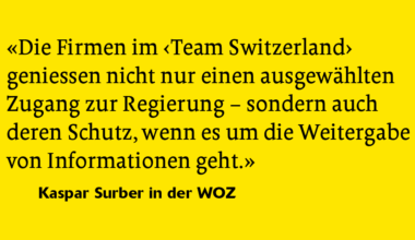 Zollstreit mit den USA: Keine Auskunft zu «Team Switzerland»