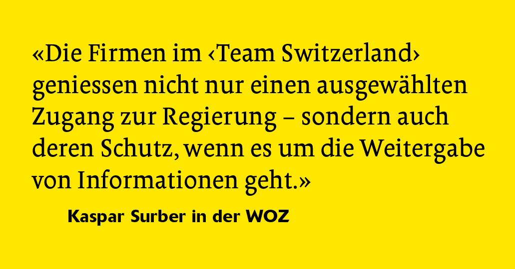 Zollstreit mit den USA: Keine Auskunft zu «Team Switzerland»