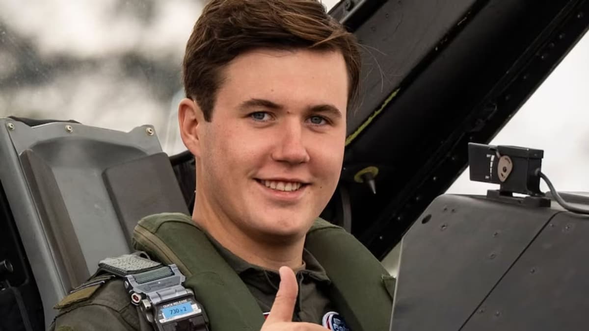 Prince Christian of Denmark’s ‘Top Gun’ moment flying an F-16 for the first time