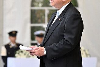 Japan PM Ishiba Attends Memorial for Fallen SDF Members