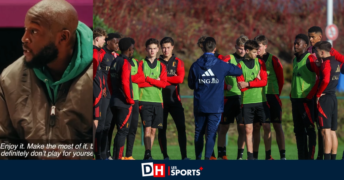 "Jouez pour votre pays" : Romelu Lukaku rend visite aux U17 qui "visent l'or" à la Coupe du monde au Qatar