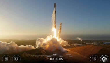 SpaceX launches 28 Starlink satellites from California, lands rocket at sea