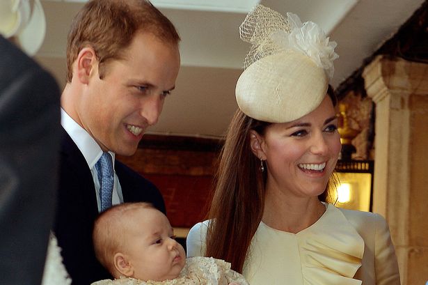 Prince George was christened three months after his birth in 2013