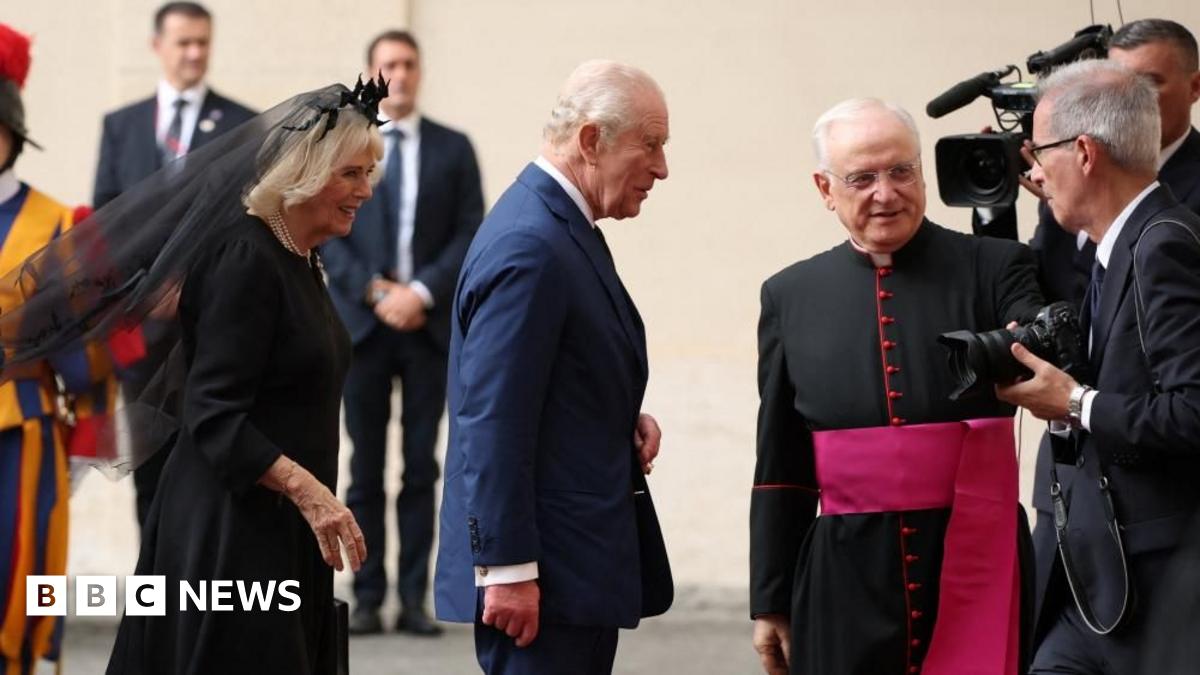 King Charles arrives at Vatican to meet Pope Leo - follow live