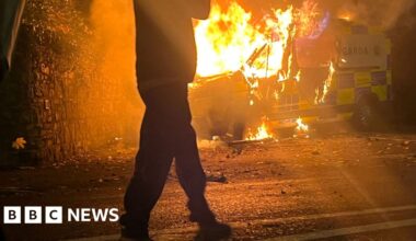 Six arrests after violent protest outside asylum seeker hotel