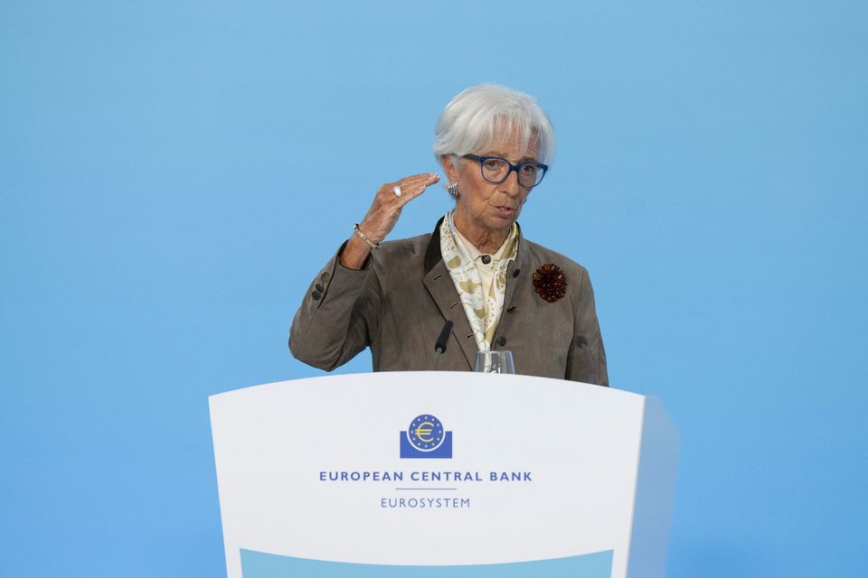 Christine Lagarde, president of the ECB, gestures at the press conference of the European Central Bank in Frankfurt on Thursday, September 11, 2025. Photo: Getty