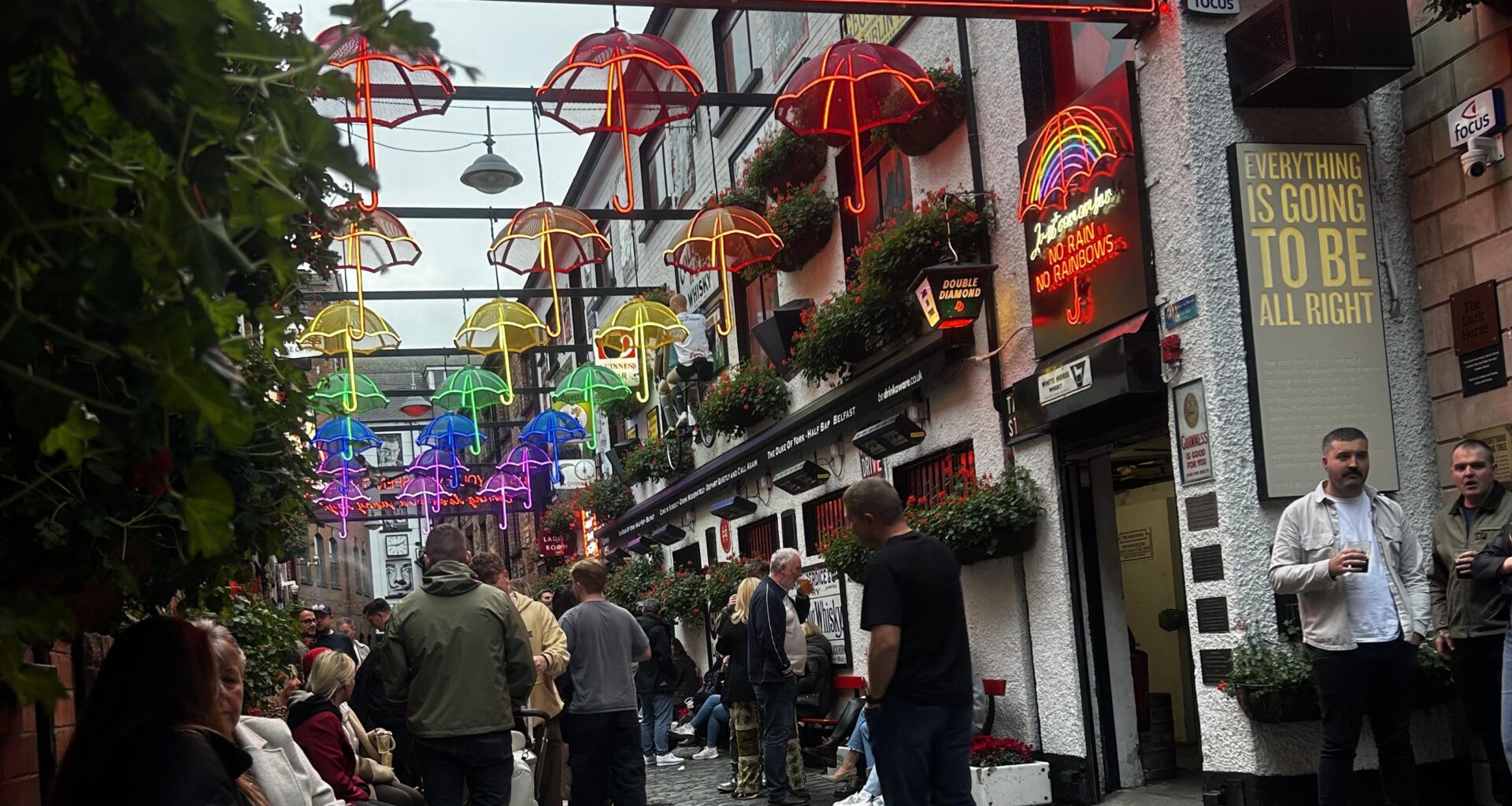 You’ll never learn more about Belfast tourism than sitting here on a Saturday night